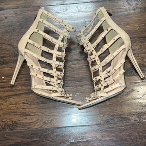 Gold party Studded heels